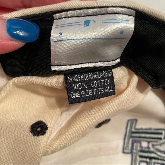 Tampa Bay Devil Rays Logo 7 Vintage MLB Snapback Cap Hat White - Picture 8 of 8